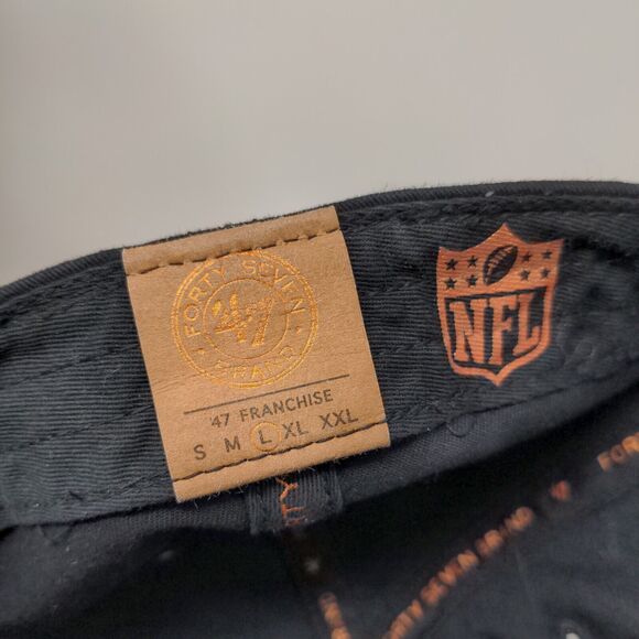 '47 Brand Fitted Hat Black Size L Indianapolis Colts Cap Embroidered Logo - Picture 13 of 14